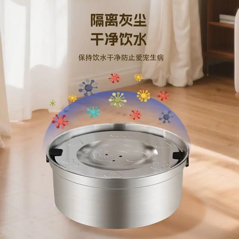 Tigela Flutuante para Cães e Gatos de Aço Inoxidável 304 Prata - Image 3