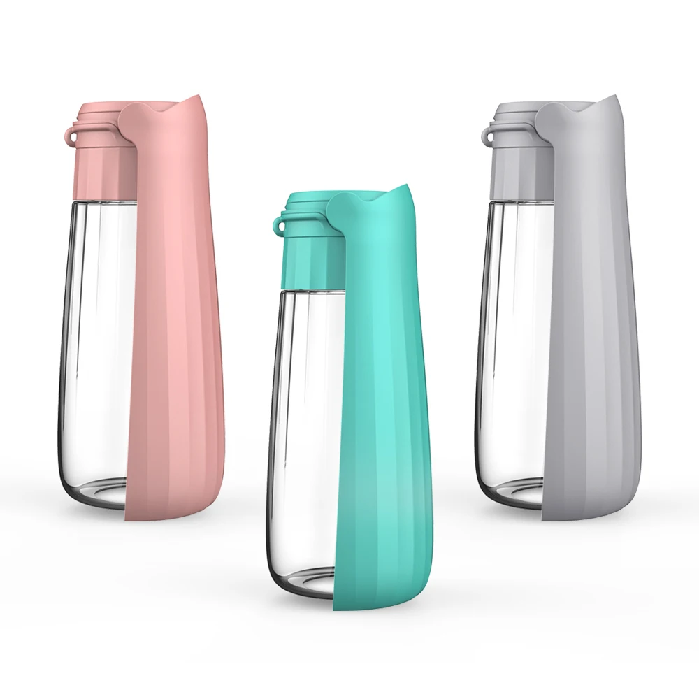 Dispensador de Água Portátil para Cães 550ml Dobrável para Passeio - Imagem 2
