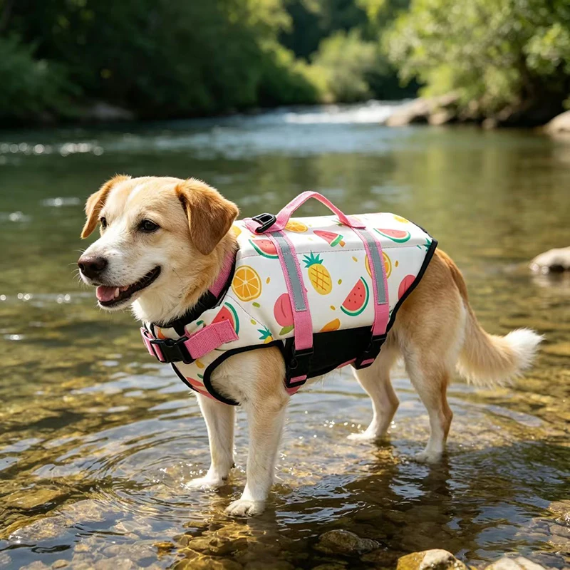 Colete Salva-Vidas para Cães Grandes Ajustável e Refletivo - Imagem 4