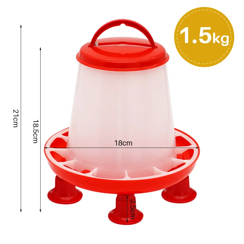 Bebedouro Automático para Aves 3 L com Pés de Apoio - Imagem 4