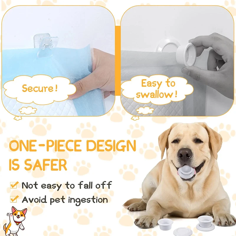 Suporte Adesivo para Tapete Higiênico de Cães 3x3 cm com 4 Peças - Imagem 5