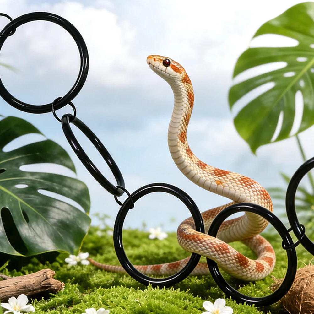 Brinquedo de Escalada para Répteis e Cobras Modulável Verde - Imagem 4
