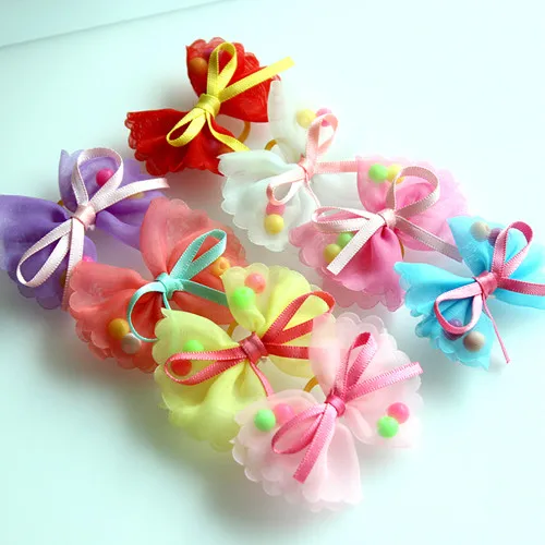 Laços de Cabelo para Cães Pequenos com Diamante Sintético 3-4 cm - Image 4