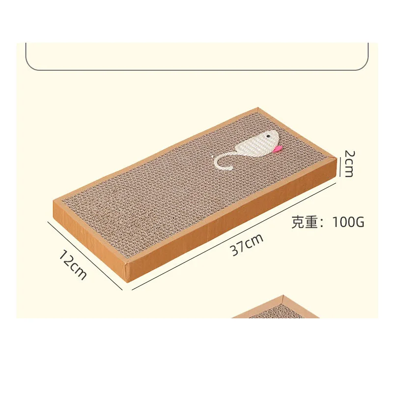 Arranhador para Gatos de Papelão Ondulado 37x12 cm Protege Móveis - Image 6