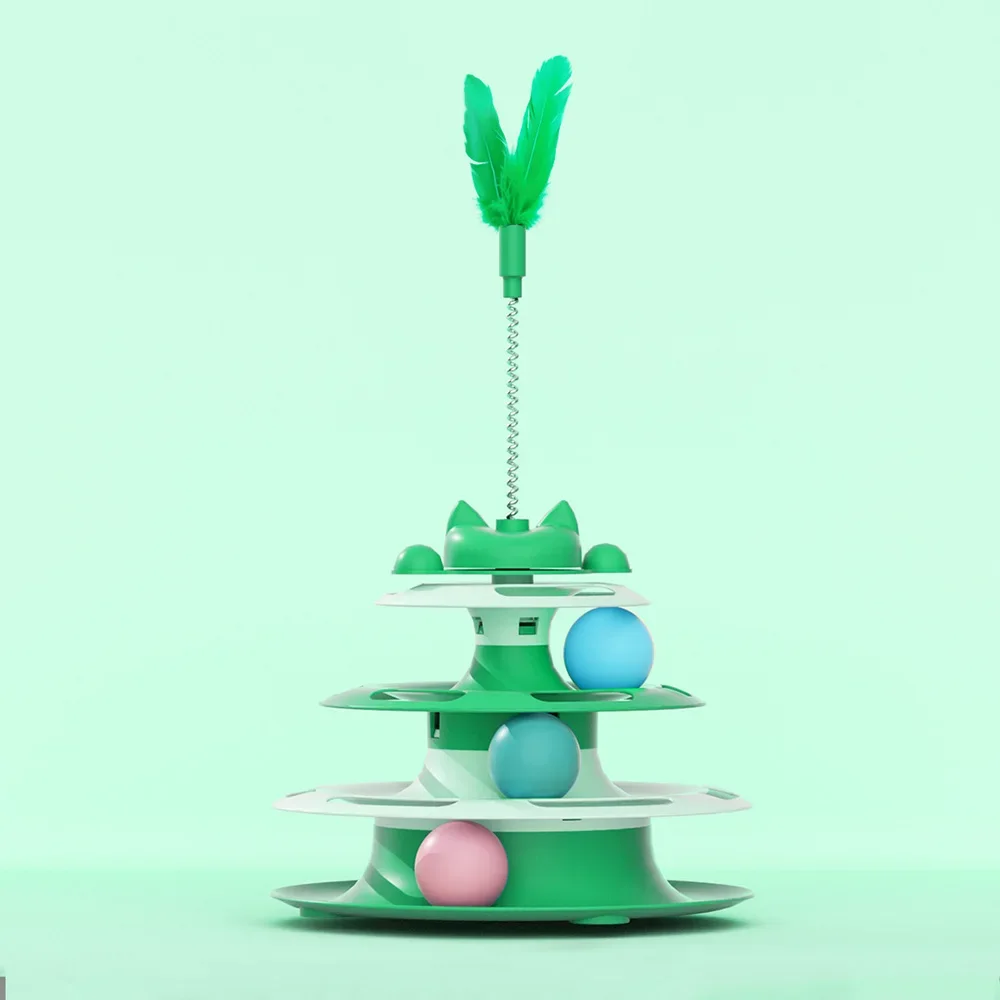 Brinquedo Giratório para Gatos de Plástico, sem Bateria - Image 4