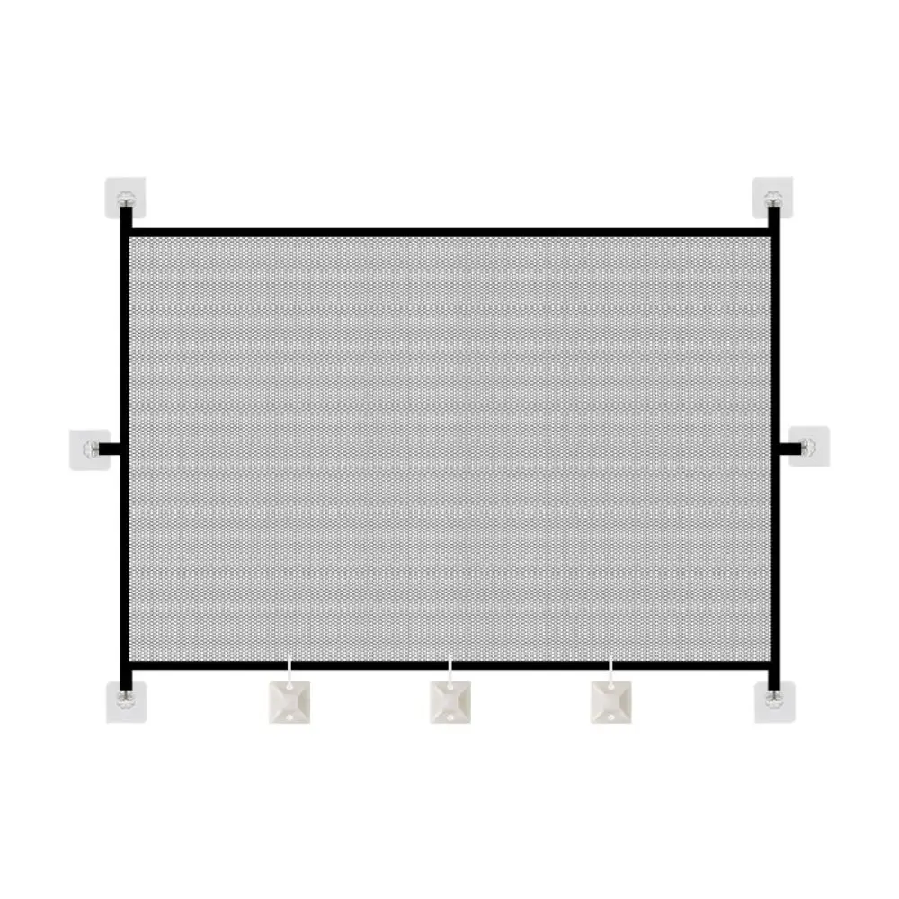 Cerca Portátil para Cães Retrátil de Tecido 110x72 cm com Ganchos - Imagem 4