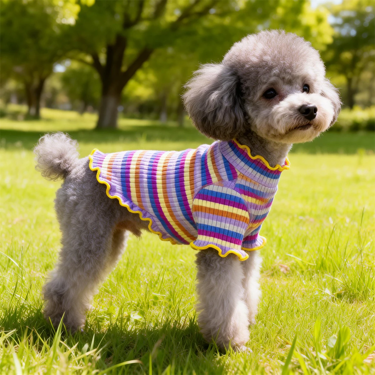 Roupa para Cães Camiseta com Medidas de Peito e Comprimento - Imagem 2