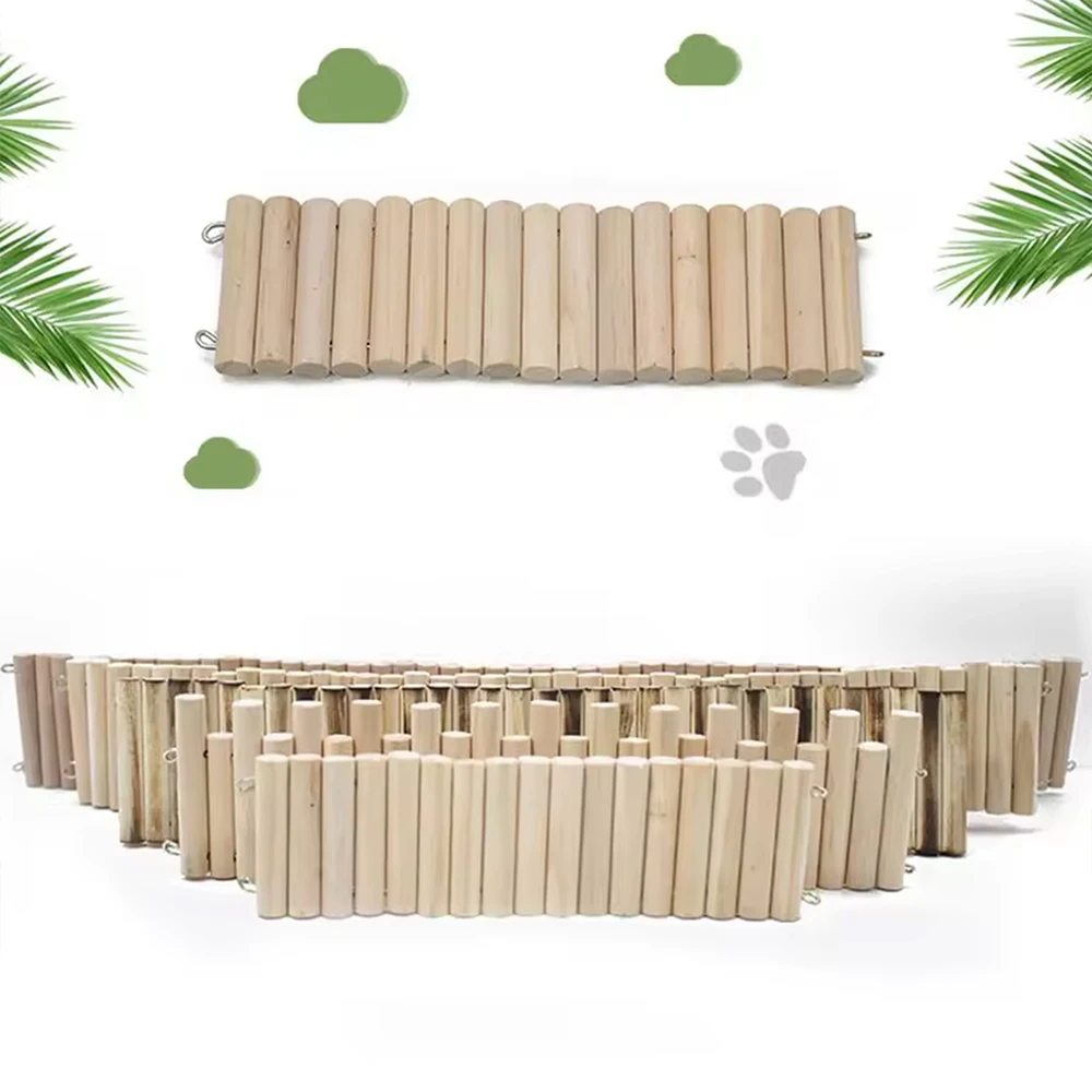 Escada Flexível de Madeira para Hamster com Design Ajustável - Imagem 6