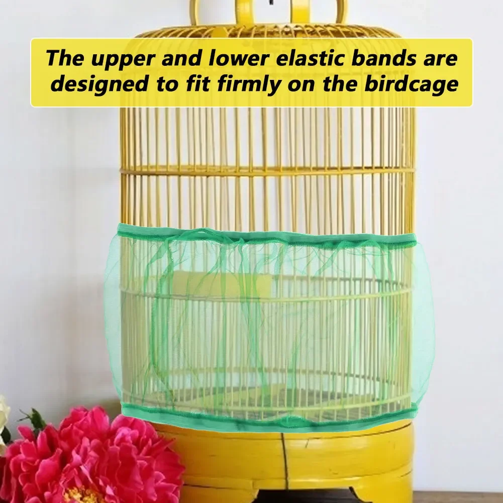 Capa de Gaiola para Pássaros de Nylon e Elastano Lavável na Máquina - Imagem 3