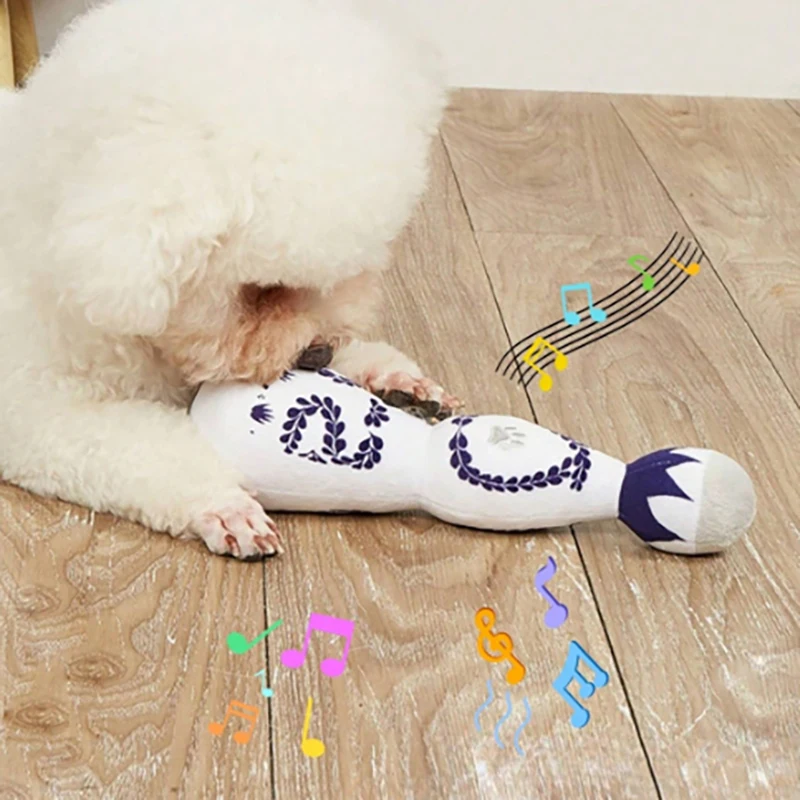 brinquedo de pelúcia sonoro para cães e gatos