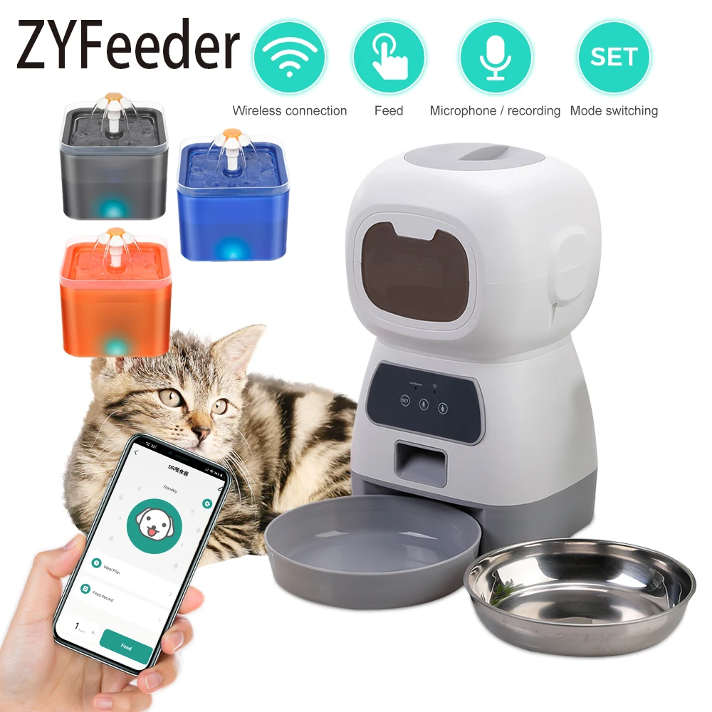comedouro automático wifi para cães e gatos