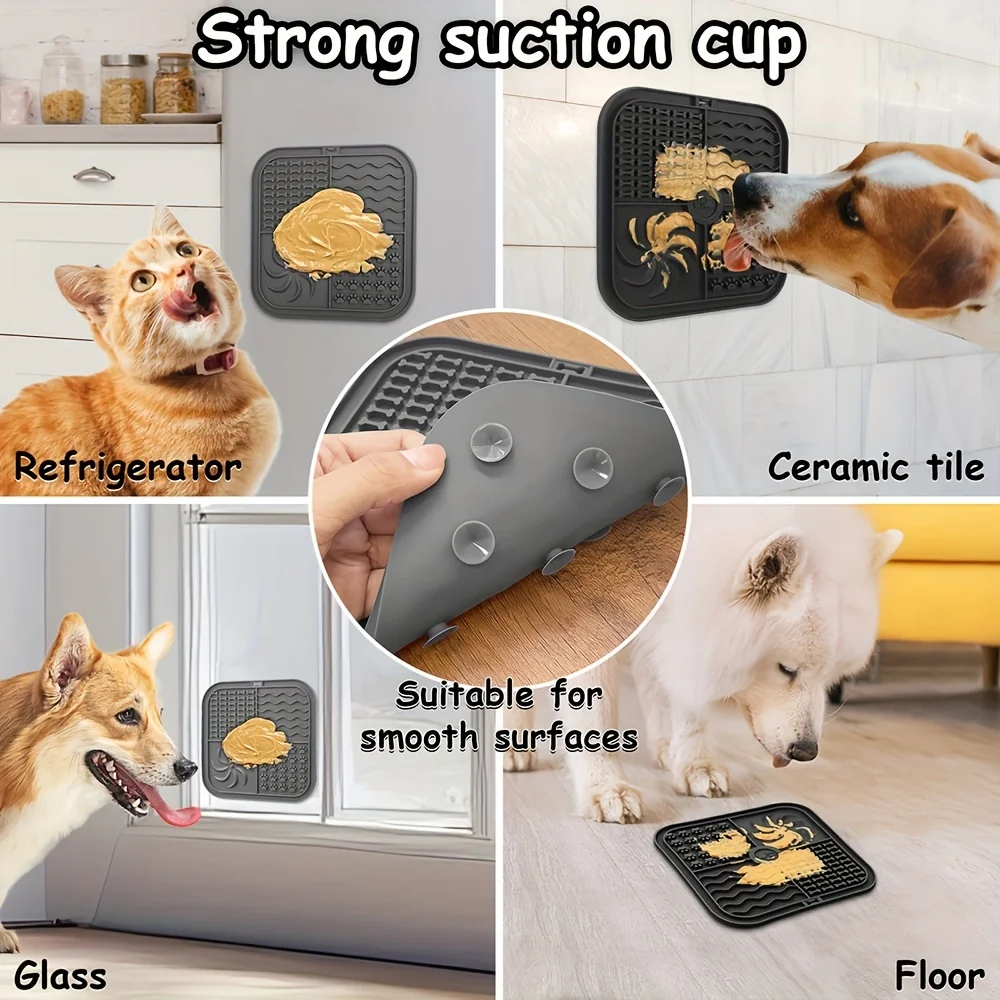 Tapete de Silicone para Cães com Ventosas e Alimentação Lenta - Imagem 3