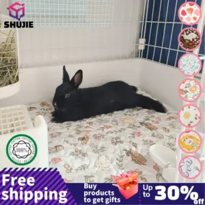 tapete para coelhos e gatos de algodão