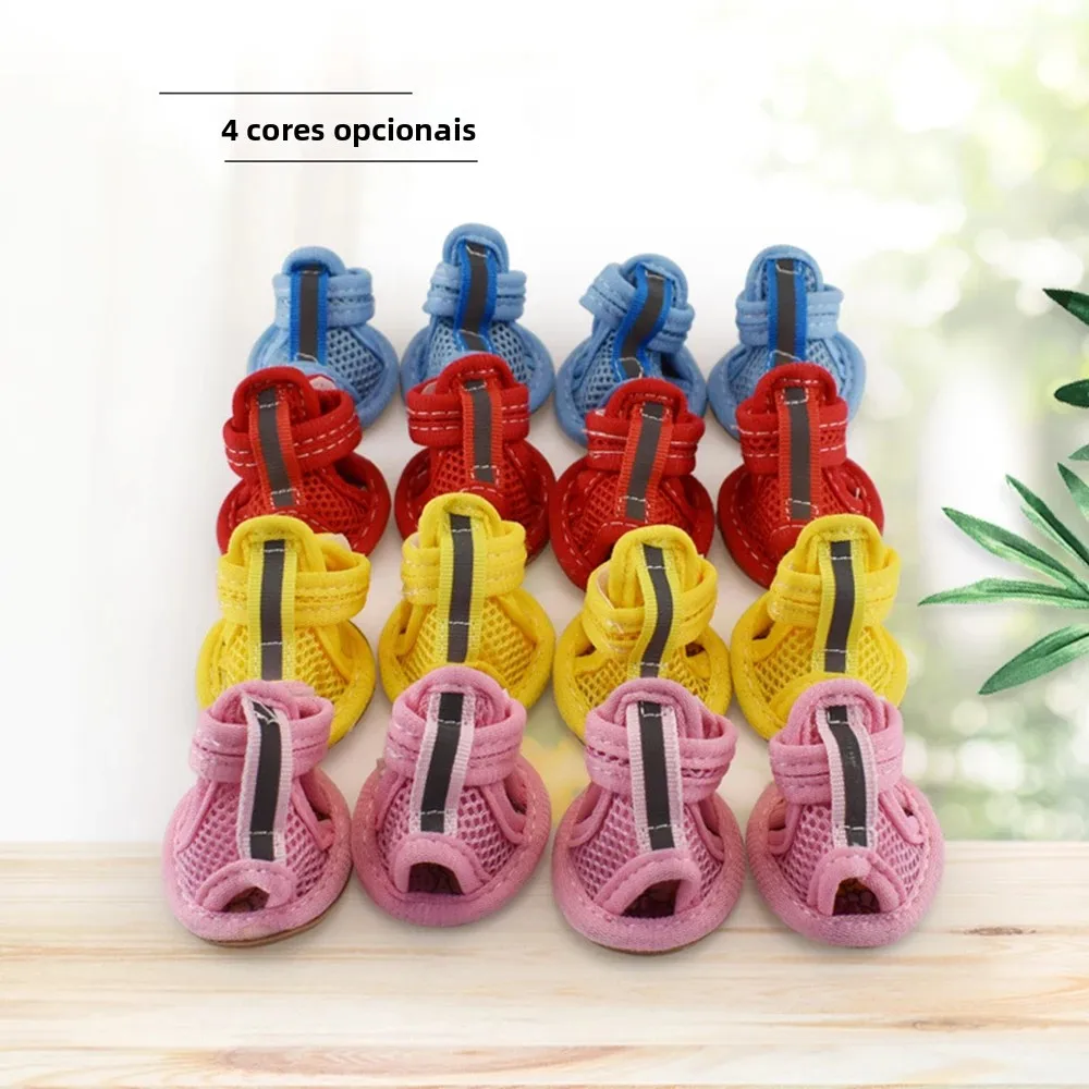 Sapatos de Verão para Cães com Sola Antiderrapante e Malha Respirável - Imagem 2