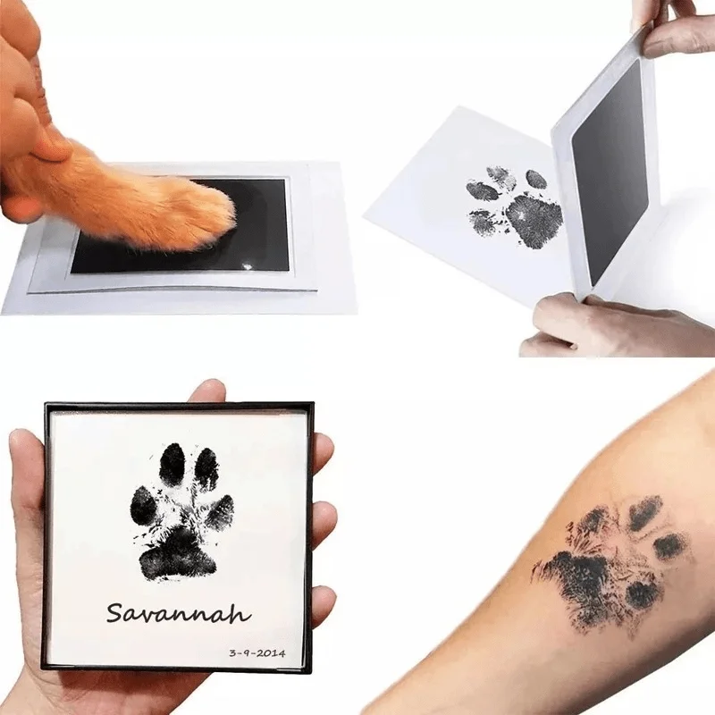 Almofada de Tinta para Patas de Pets para Cães e Gatos Sem Tinta - Image 4