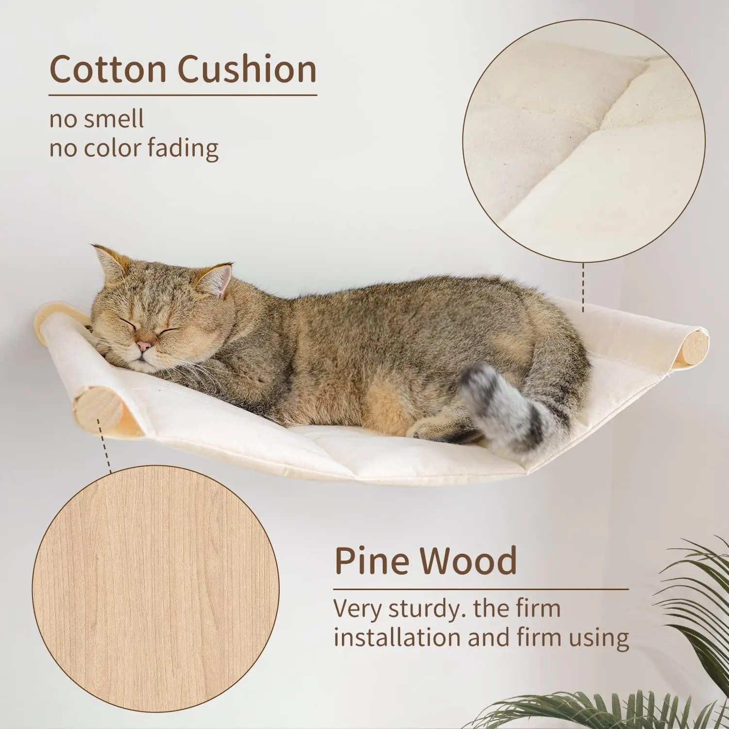Rede para Gatos de Parede para Descanso e Escalada - Image 3