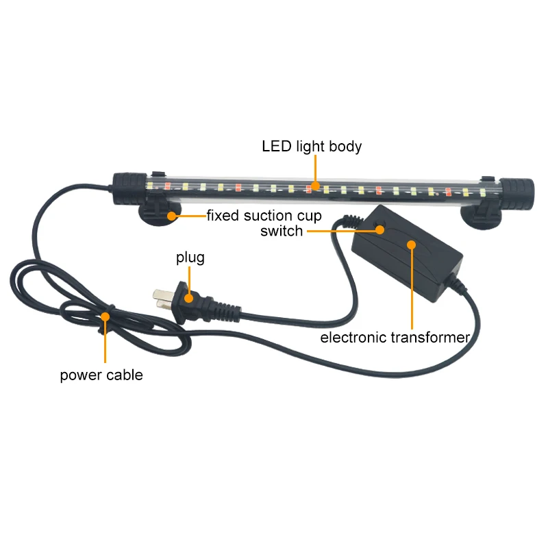 Luz LED para Aquário Submersível 220-240V com 3 Modos de Luz - Imagem 6