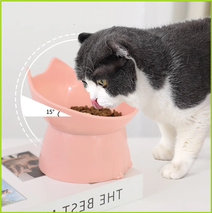 Tigela Elevada para Gatos e Cães de Plástico Anti-Tombamento - Imagem 2