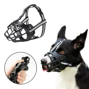 focinheira de cesta de silicone para cães