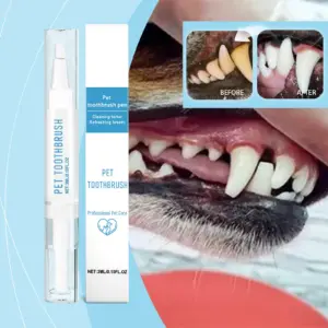 caneta escova de dentes para cães e gatos