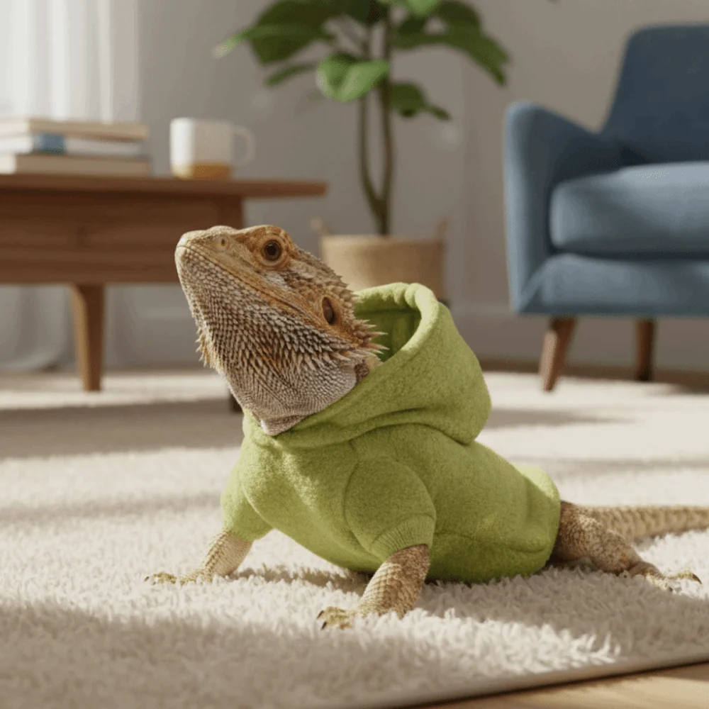 roupa para lagarto de lã polar