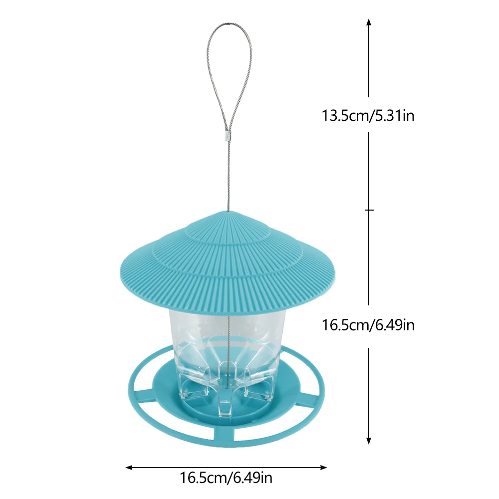 Alimentador Automático para Pássaros, Capacidade de 1.1 kg e Telhado Inclinado - Imagem 3