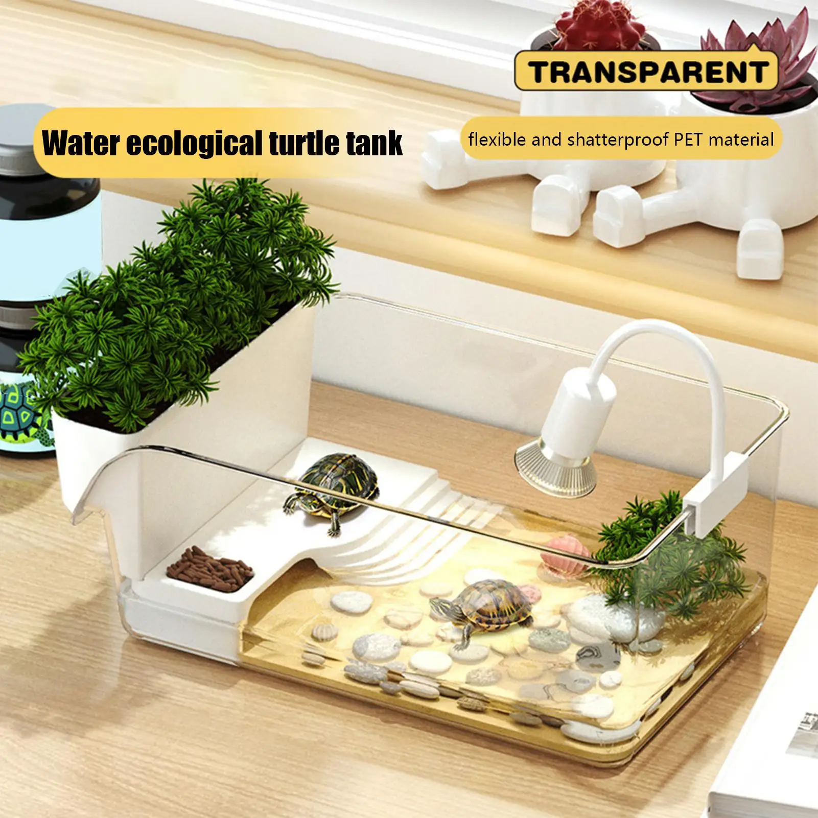 Caixa de Habitat Transparente para Tartarugas e Répteis Pequenos - Imagem 4