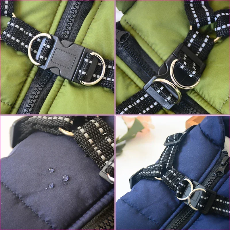 Jaqueta para Cães de Inverno Impermeável com Forro de Lã - Image 4