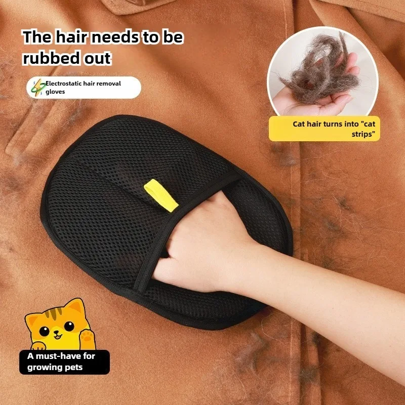 Luva Removedora de Pelos para Cães e Gatos Estática 24x16cm Bidirecional - Imagem 2