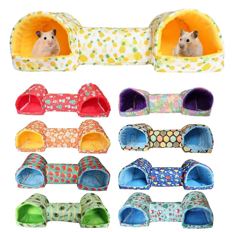 Túnel Toca para Hamster de Poliéster 51x17x15 cm para Descanso - Imagem 3
