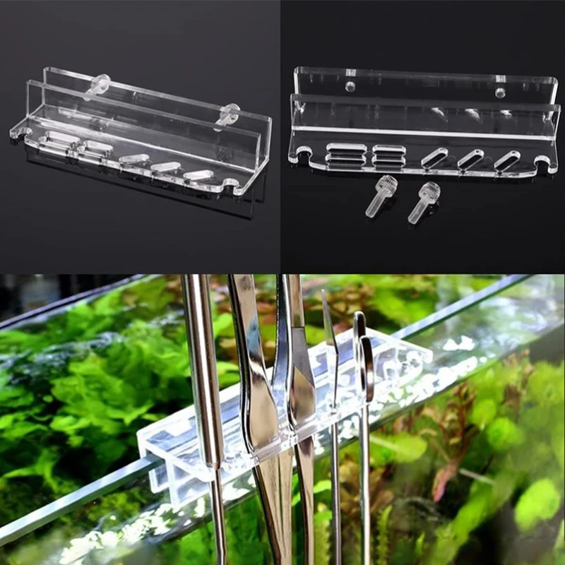 rack organizador acrílico para ferramentas de aquário