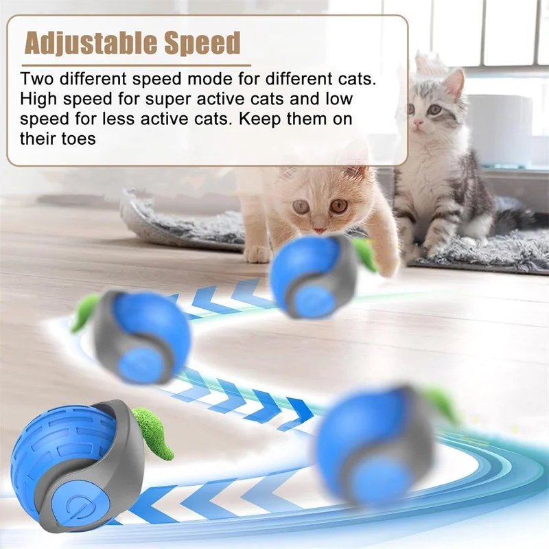 Brinquedo Bola Interativa para Gatos Recarregável USB com Sensor de Movimento - Imagem 5