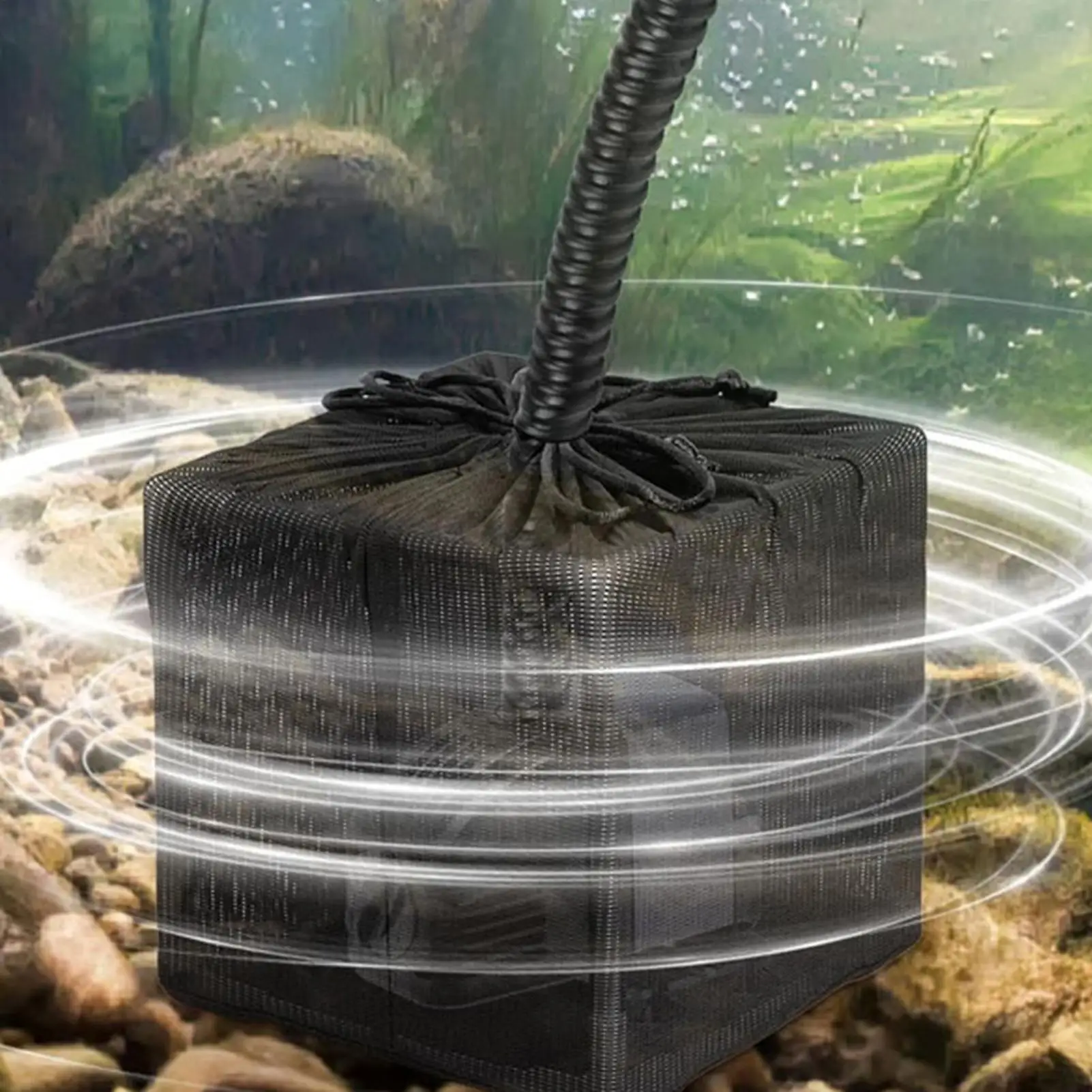 Saco de Filtro de Malha para Bomba de Lagoa com Cordão Anti-entupimento - Imagem 3