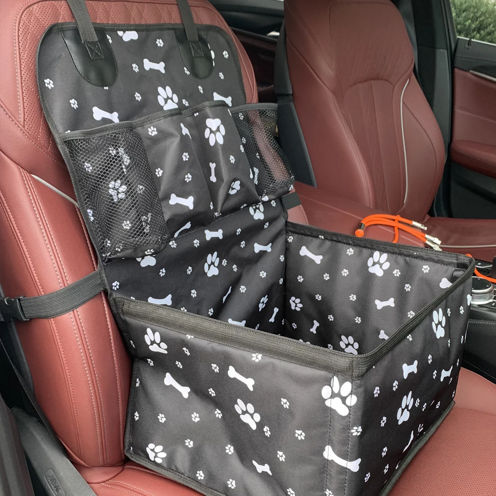 Assento de Carro para Cães com Bolsos para Cães Pequenos e Médios - Imagem 4