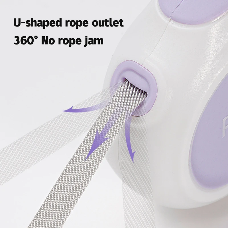 Trela Retrátil Automática para Cães Pequenos de 3m/5m - Imagem 4