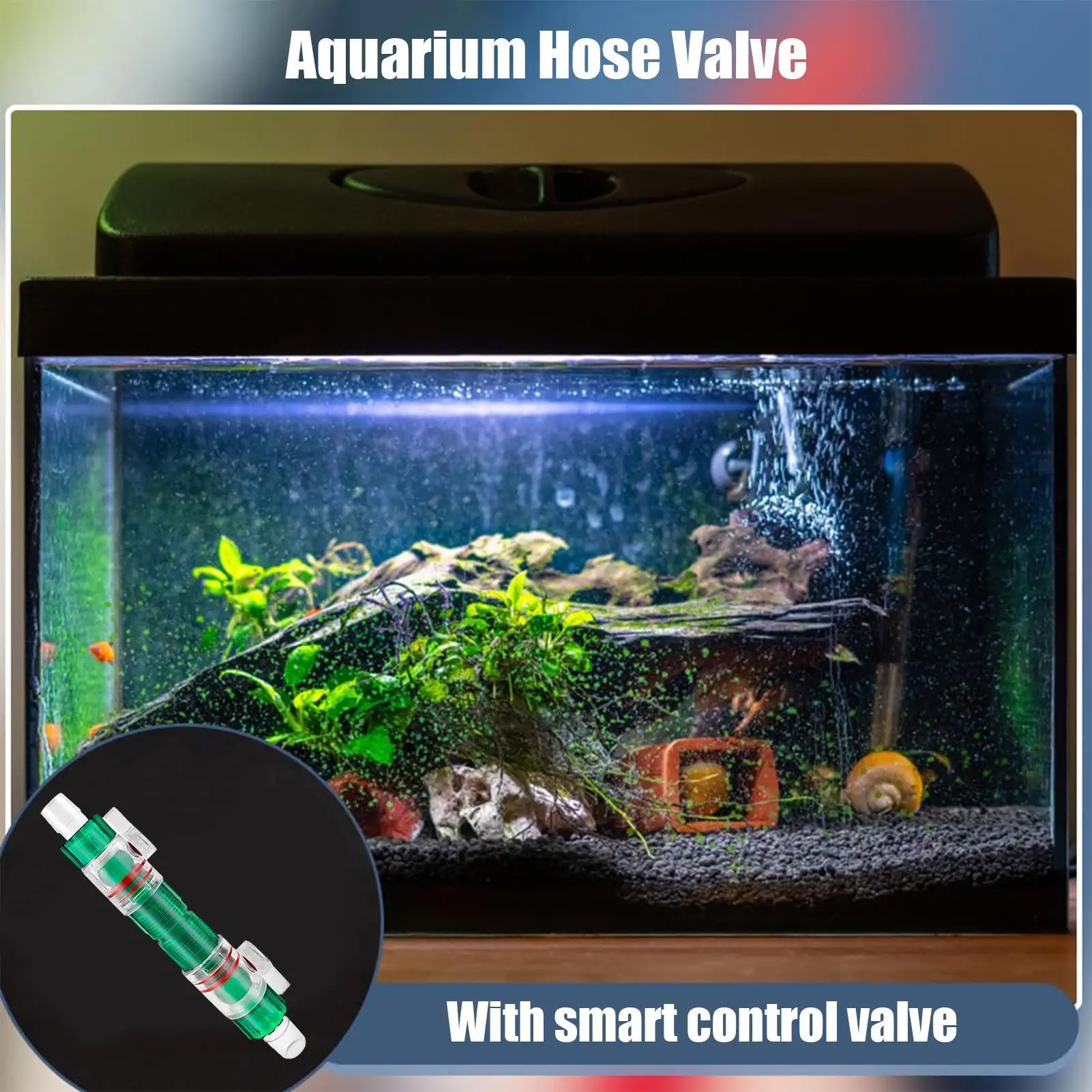 Válvula de Controle de Água para Aquário 12/16mm com Conector de Liberação Rápida - Imagem 3