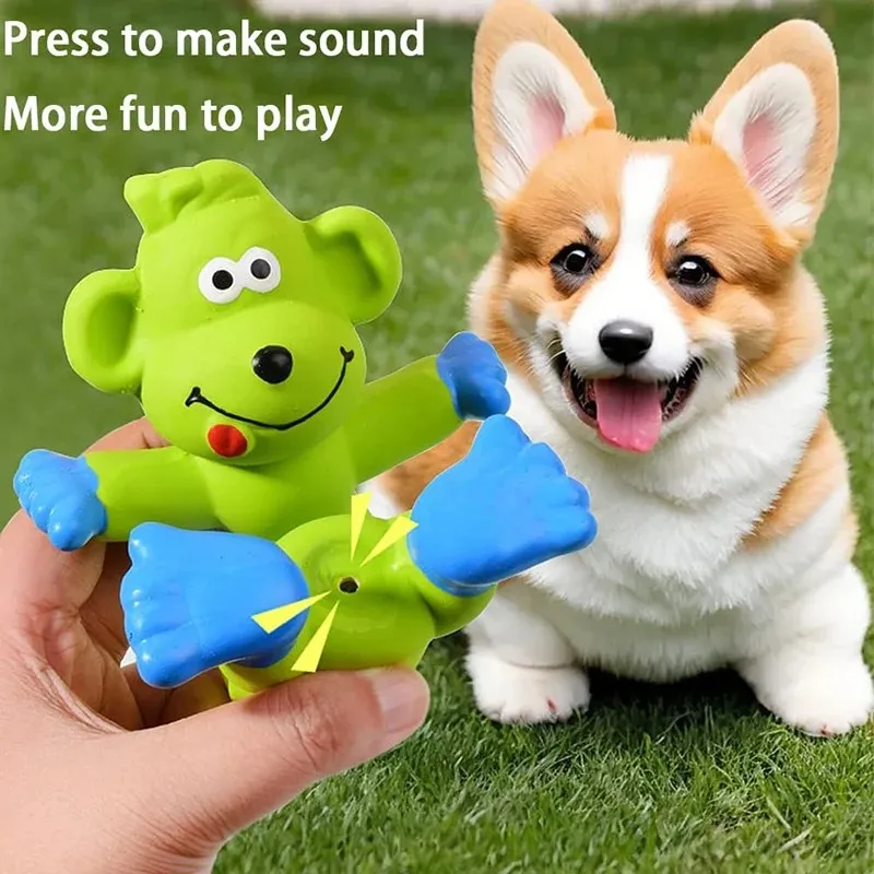 Brinquedo para Cães Borracha com Som para Pequenos e Médios - Imagem 4