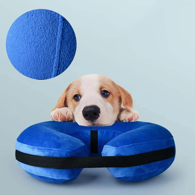 Coleira Inflável para Cães e Gatos de PVC com Ajuste de Pescoço - Imagem 3