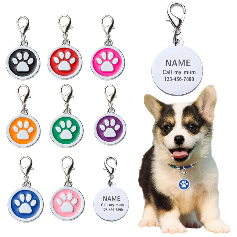 Etiqueta de Identificação para Cães e Gatos Personalizável com Gravação - Imagem 5