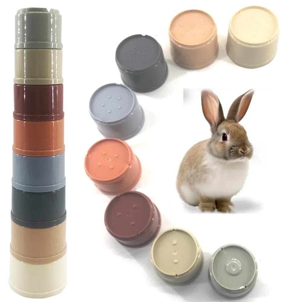 Brinquedo de Empilhar para Coelhos e Hamsters 8 Peças - Image 5