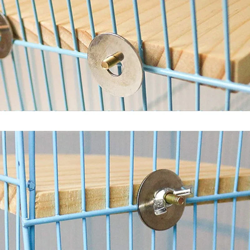 Suporte de Madeira para Pássaros e Roedores em Ventilador com Encaixe na Gaiola - Imagem 6