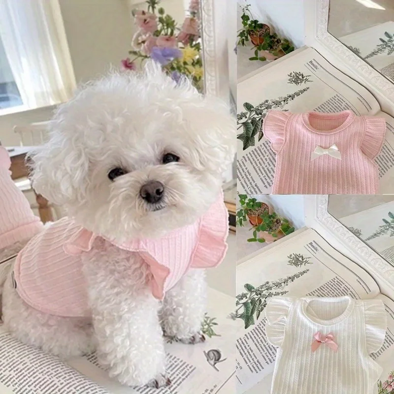 colete para cães e gatos com laço