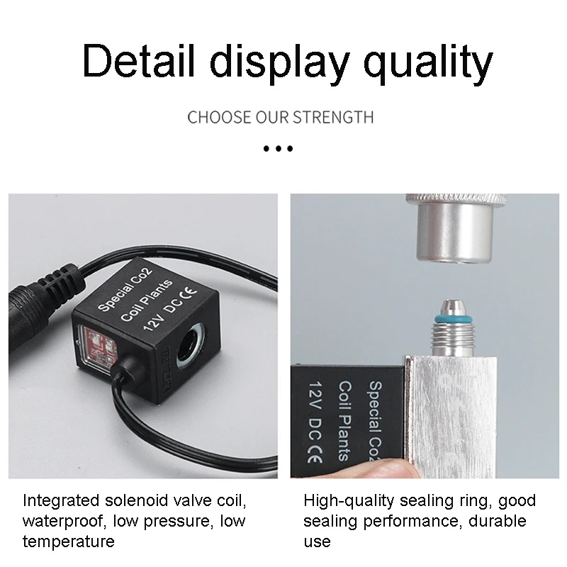 Válvula Solenoide para Aquário CO2 12V com Vedação de Alta Qualidade - Imagem 4