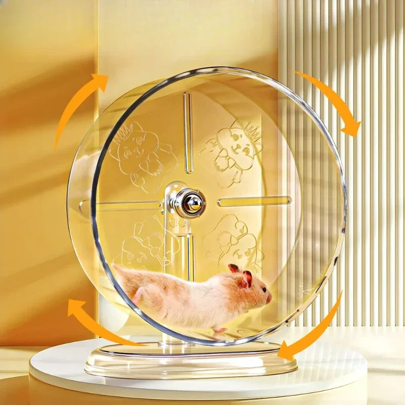 Roda de Exercício para Hamster Transparente com Operação Silenciosa - Imagem 5