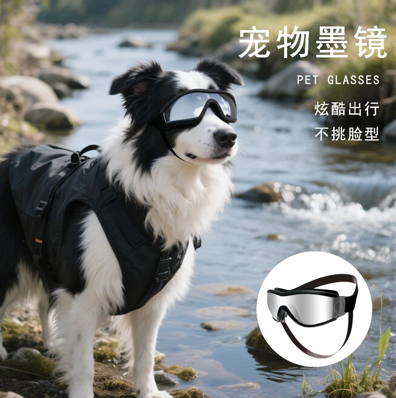 Óculos de Sol para Cães Ajustáveis com Proteção UV para Passeio - Imagem 5