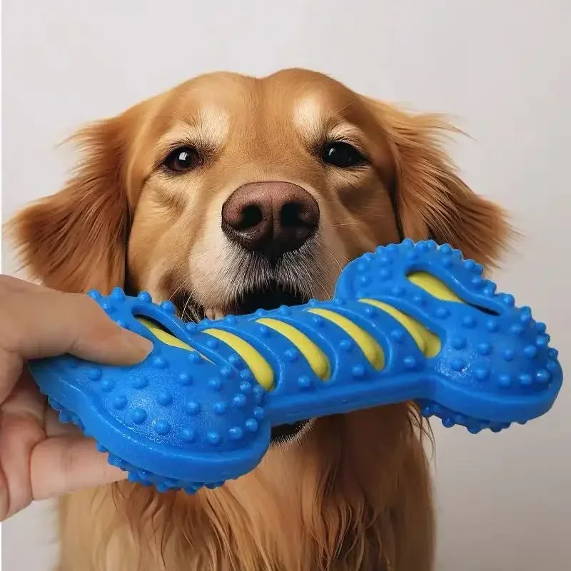 Brinquedo de Borracha para Cães em Forma de Osso com Som - Imagem 6
