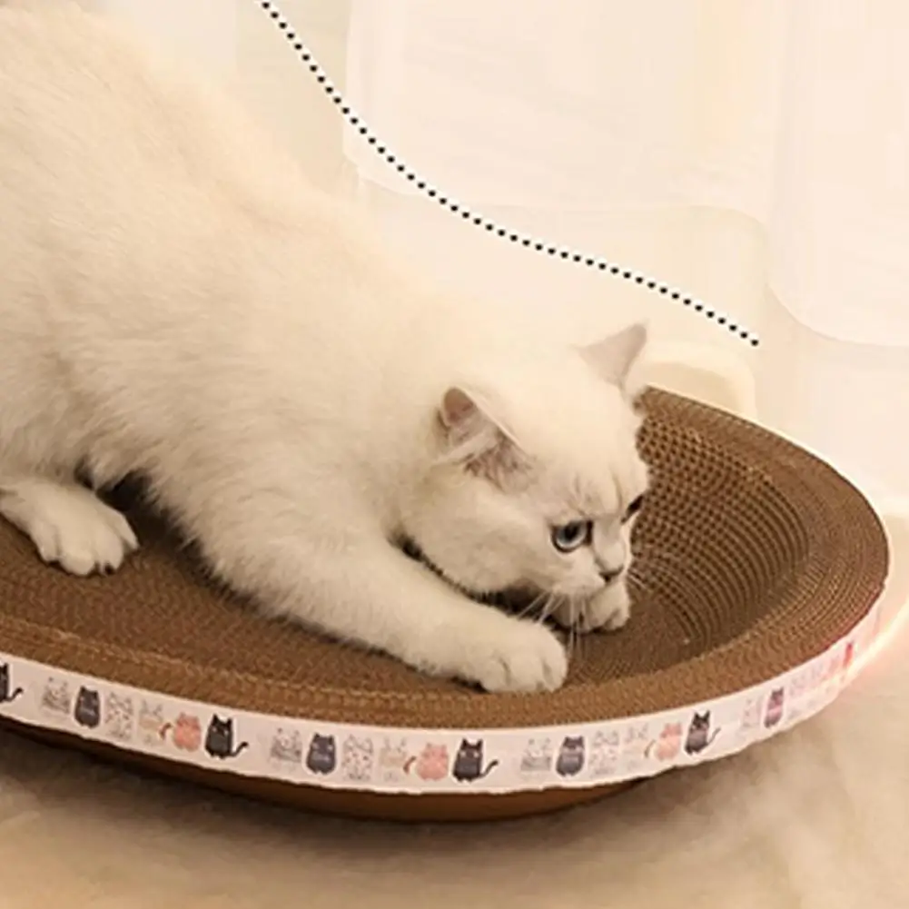Cama Arranhador Redonda para Gatos de Papelão Ondulado Durável - Image 4