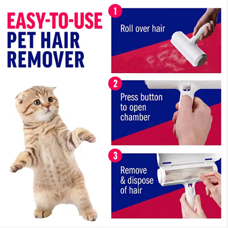 Removedor de Pelos para Gatos e Cães Reutilizável com Autolimpeza - Imagem 5