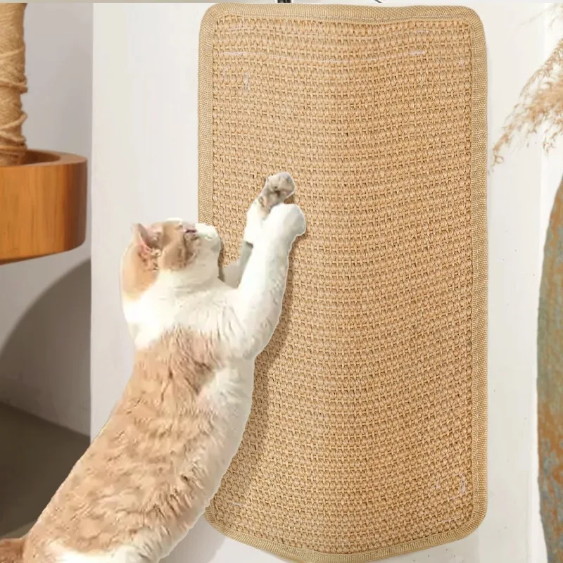 Tapete Arranhador para Gatos de Sisal 30x30 cm Protege o Sofá - Imagem 2