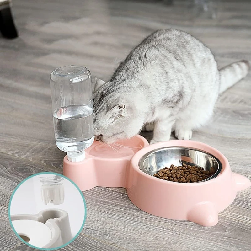 Comedouro e Bebedouro Automático para Cães e Gatos 2 em 1 - Image 2